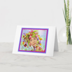 Blume und Geburtstagskarte Karte