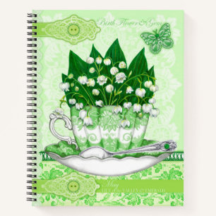 Blume und Gem May Lace Lrge Notizbuch