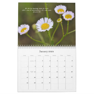 Blume und Glaubensbibliotheken Kalender 2024
