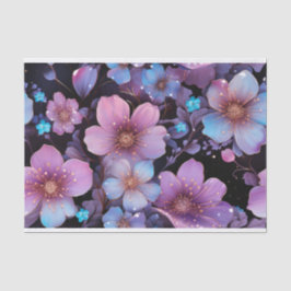 Blume und Glitzer-Entkoppelung Seidenpapier