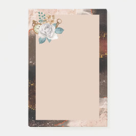 Blume und Granit Post-it Klebezettel