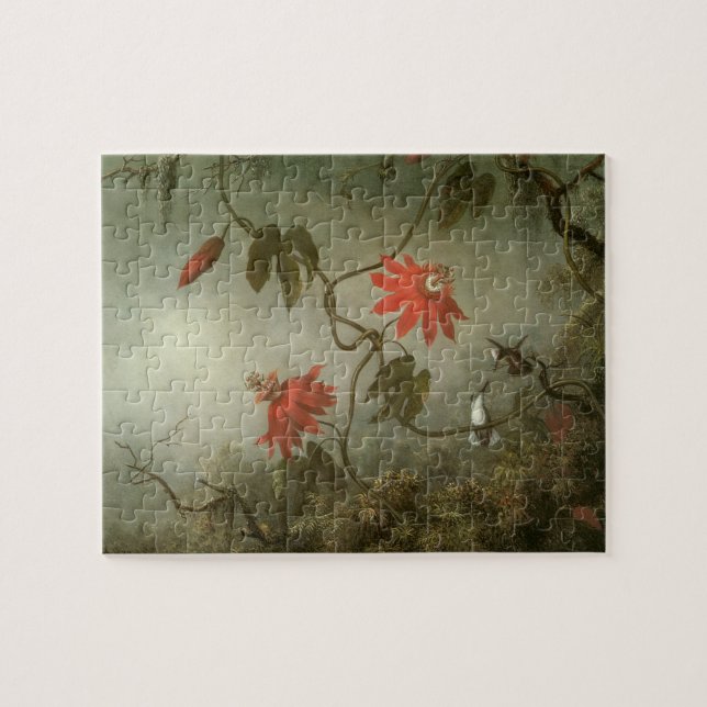 Blume und Hummingbirds von Martin J Heade (Horizontal)