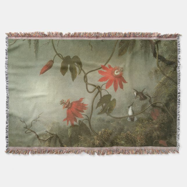 Blume und Hummingbirds von Martin J Heade Decke (Vorderseite)