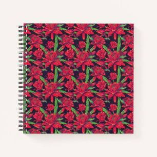 Blume und Hummingvögel Notizbuch