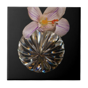 Blume und Kristalle Fliese