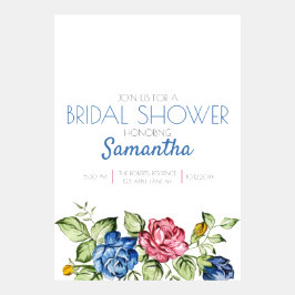 Blume und leichte Typografie Einladung