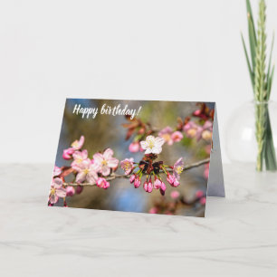 Blume und Lila Buden von Sunlit Karte