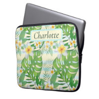 Blume und Monstera-Blätter Personalisiert
