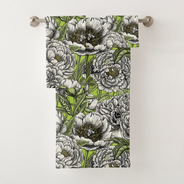 Blume und Motten Badhandtuch Set (Insitu)
