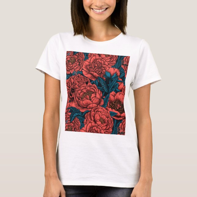 Blume und Motten T - Shirt (Vorderseite)