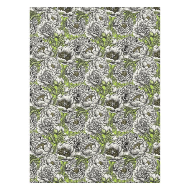 Blume und Motten Tischdecke (Vorderseite)