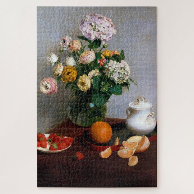 Blume und Obst, Henri Fantin-Latour (Vertikal)