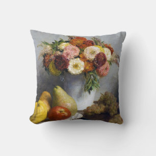 Blume und Obst, Henri Fantin-Latour Kissen