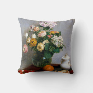 Blume und Obst, Henri Fantin-Latour Kissen