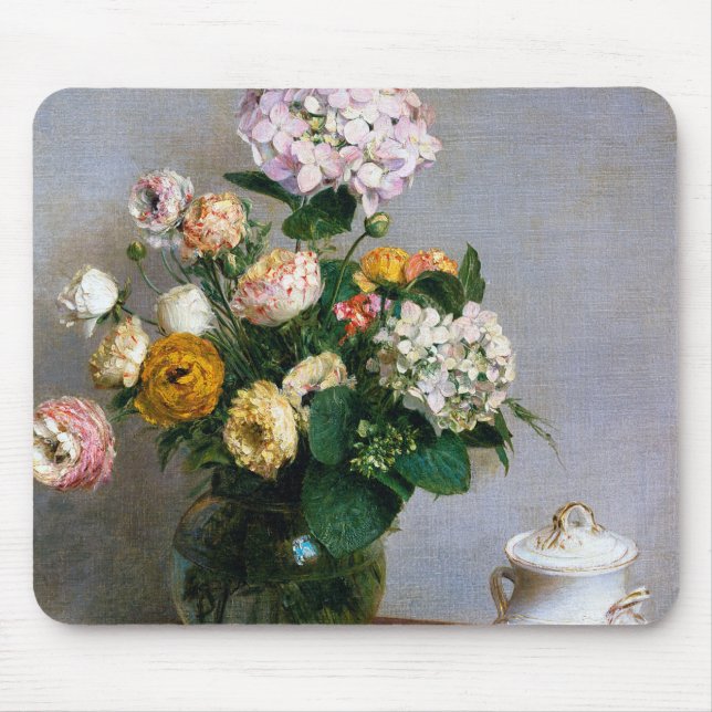 Blume und Obst, Henri Fantin-Latour Mousepad (Vorne)
