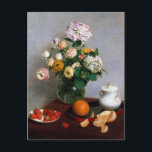 Blume und Obst, Henri Fantin-Latour Postkarte<br><div class="desc">Henri Fantin-Latour (14. Januar 1836 - 25. August 1904) war ein französischer Maler und Lithograf,  bekannt für seine Blume Gemälde und Gruppenportraits von Pariser Künstlern und Schriftstellern. Zitat: Wikipedia</div>