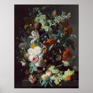 Blume und Obst - Jan van Huysum Kunstposter Poster