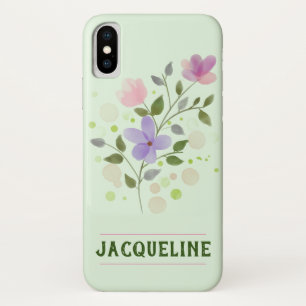 Blume und Personalisierte Bezeichnung Jacqueline Case-Mate iPhone Hülle