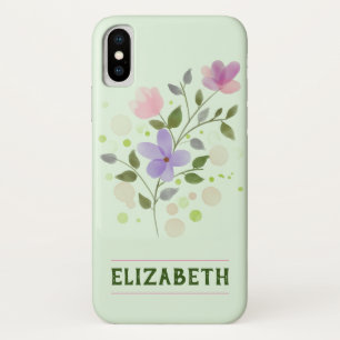 Blume und Personalisierter Name Elizabeth Case-Mate iPhone Hülle