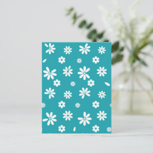 Blume und Petalen 5 Postkarte