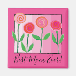 Blume und Pinks und Liebe Magnet