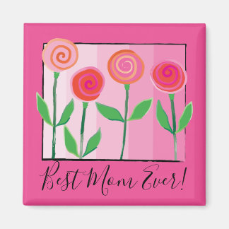 Blume und Pinks und Liebe Magnet