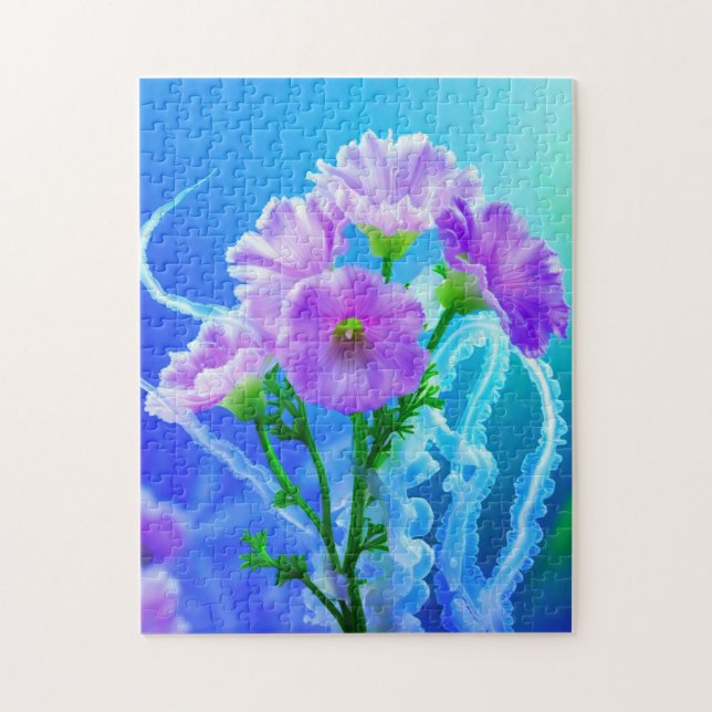 Blume und Quallen (Vertikal)