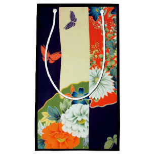Blume und Schmetterling, japanisches Design Kleine Geschenktüte