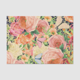 Blume und Schmetterlinge Dekoupage Tissue Paper Seidenpapier