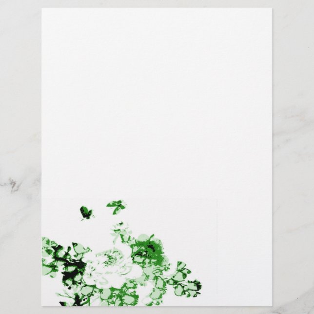 Blume und Schmetterlinge Flyer (Vorne)