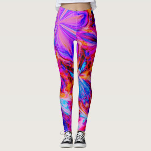 Blume und Schmetterlinge in Abstrakten Leggings
