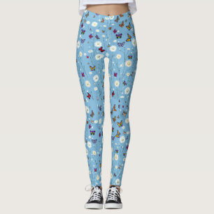 Blume und Schmetterlinge Leggings