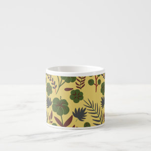 Blume und Schmetterlinge, nahtlos Espressotasse