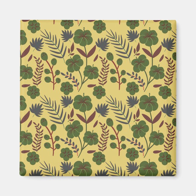 Blume und Schmetterlinge, nahtlos Magnet (Vorne)