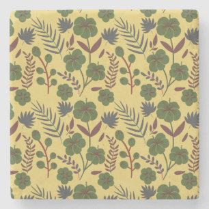 Blume und Schmetterlinge, nahtlos Steinuntersetzer