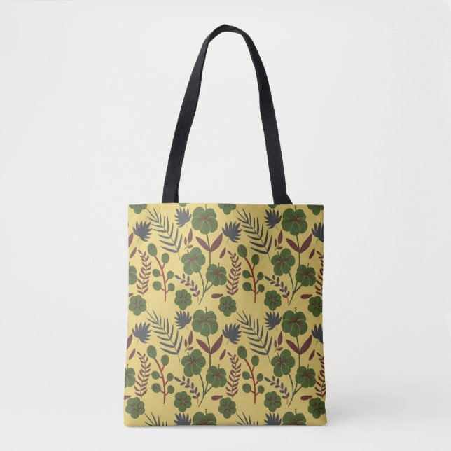 Blume und Schmetterlinge, nahtlos Tasche (Vorderseite)