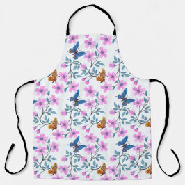 Blume und Schmetterlinge Schürze