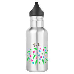 Blume und Schmetterlinge Wasserflaschen Edelstahlflasche