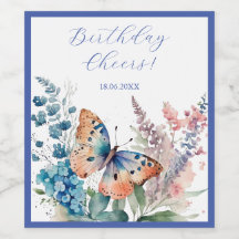 Blume und Schmetterlinge