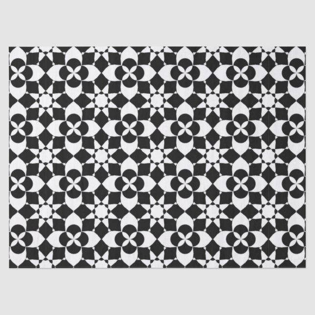 Blume und Sternengewebe Seidenpapier (Vorderseite)