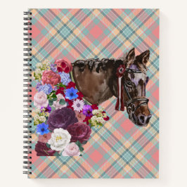 Blume und Stuten Notizbuch