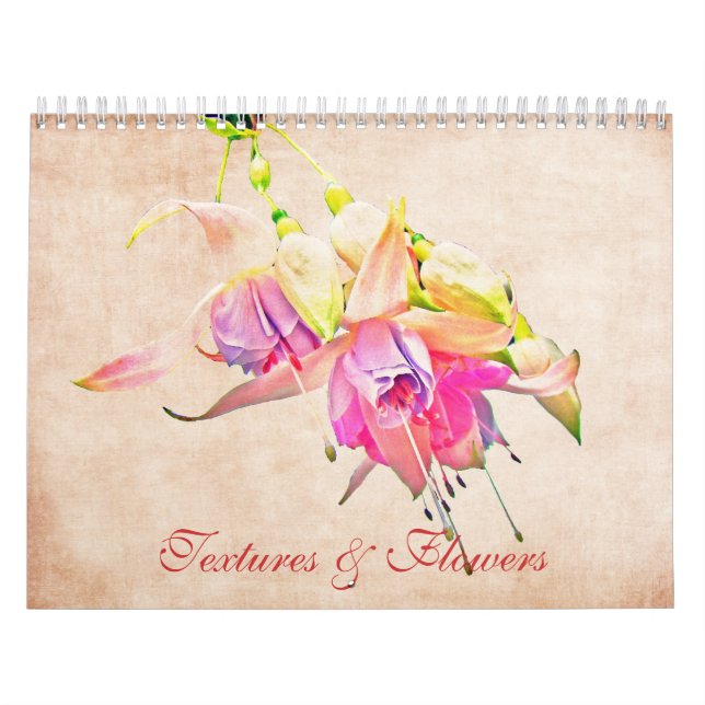 Blume und Texturen Blumenkalender Kalender (Titelbild)
