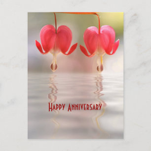 Blume und Wasserreflektion Postkarte