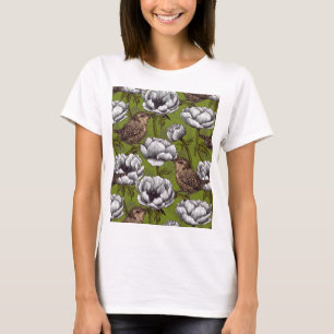 Blume und Westen T-Shirt