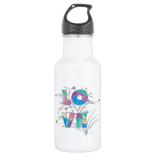 Blume und Wirbel der Liebe Trinkflasche