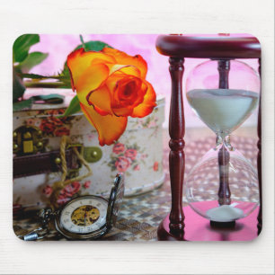 Blume und Zeit Mousepad