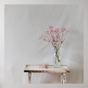 Blume Vase Baby Atem natürlichen Poster