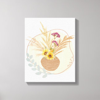 Blume Vase Floral Wall art Leinwanddruck