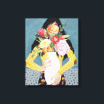 Blume Vase Girl Leinwanddruck<br><div class="desc">Blume Vase Girl II von Grace Popp. | 141028GG</div>