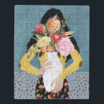 Blume Vase Girl Puzzle<br><div class="desc">Blume Vase Girl II von Grace Popp. | 141028GG</div>